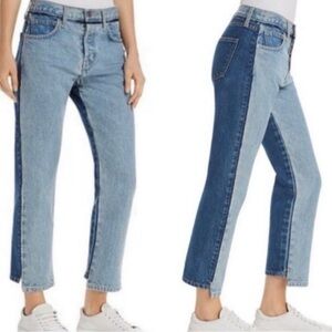 Women’s Jeans Size 28 Current/Elliott Blue High Rise Ankle Crop Two-Toned Rugged